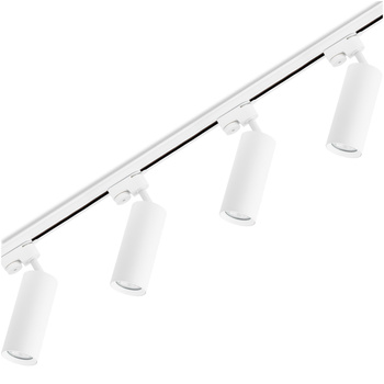 Osvětlovací lišta 2m + 4x reflektor lištový, GU10 Bílá RITI LUMILED