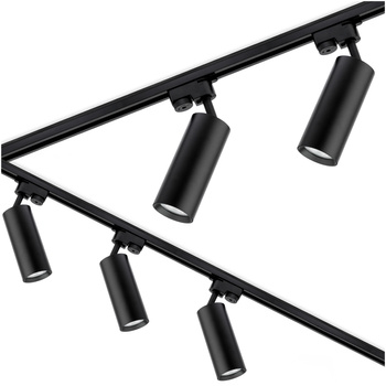 Sada kolejnic Rail 3m + 5x GU10 LED reflektor Černá