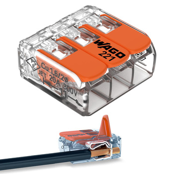 WAGO 221-613 Quick Connect Instalační konektor pro KABEL 3x0.5-6mm