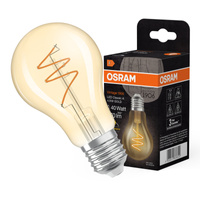 Dekorativní LED žárovka A60 E27 4,9W = 40W 470lm 2700K Warm CRI90 300° Filament Dimmable Vintage 1906 Osram