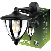 Zahradní nástěnná lampa lucerna E27, ARETOS LUMILED