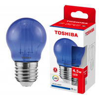 LED žárovka E27 G45 4,5W = 40W Blue Filament TOSHIBA