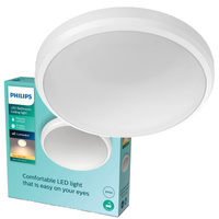 Plafond LED lampa pro povrchovou montáž DORIS 6W 2700K IP44 22cm bílá PHILIPS