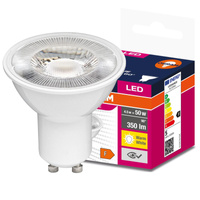 LED žárovka GU10 4.5W = 50W 350lm 3000K Teplá bílá 60° OSRAM Hodnota
