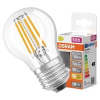LED žárovka E27 P45 6W = 60W 806lm 2700K Teplá bílá 300° vlákno OSRAM STAR