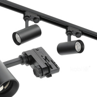 GU10 3okruhové kolejnicové bodové svítidlo černé Nextrack Kobi