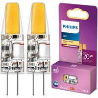 2x LED žárovka G4 Capsule 1,7W = 20W 200lm 2700K Warm 12V Philips