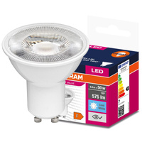 LED žárovka GU10 6.9W = 50W 575lm 4000K Neutrální bila 120° OSRAM Hodnota
