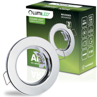 Halogenová Podhledové svítidlo GU10, MR16 Stálá Kulatá Chrom Plech ARDALI LUMILED