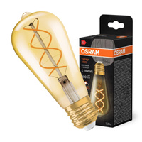 Dekorativní LED žárovka ST64 Edison E27 4W = 28W 300lm 2000K Warm 300° Dimmable Vintage 1906 Osram