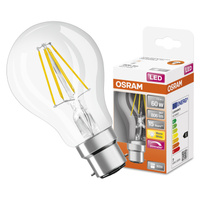 LED žárovka A60 B22d 7W = 60W 806lm 2700K Warm 300° Dimmable Retrofit Filament CLASSIC Osram