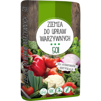 Půdní substrát pro pěstování zeleniny a květin 50L s biostimulací pH 5.0 - 6.5