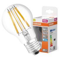 LED žárovka E27 A60 CL 11W = 100W 1521lm 6500K Studená bílá 300° vlákno OSRAM STAR