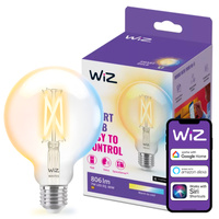 LED žárovka E27 Sphere G95 7W = 60W 806lm 2700-6500K TW FILAMENT Intelligent SMART WiFi Bluetooth App WiZ