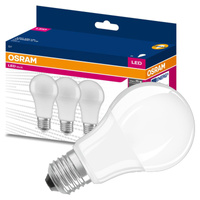 3x LED žárovka E27 A60 10W = 75W 1055lm 4000K Neutrální bila 200° OSRAM HODNOTA