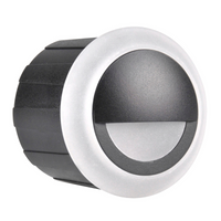 LED zahradní svítidlo pro zapuštěnou montáž na schodiště 3W 40lm IP44 4000K černá Q4 GOLDLUX (Polux)