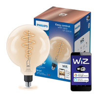 LED žárovka E27 G200 6,7W = 40W 2700-6500K FILAMENT SMART WiFi Philips WiZ