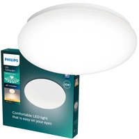 MOIRE přisazená LED stropní lampa 20W 2700K 38cm bílá kulatá PHILIPS