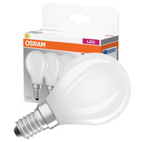 3x LED žárovka E14 P45 5.5W = 60W 806lm 2700K Teplá bílá 300° Vlákno OSRAM BASE