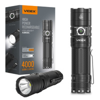 Dobíjecí ruční svítilna LED 20W 4000lm 6 režimů USB-C Vodotěsné IP68 Videx