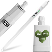 Vodotěsné LED dílenské světlo 120cm garážové světlo 36W 4000K vodotěsné RAY LUMILED