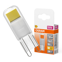 LED žárovka s kapslí G9 1,8W = 20W 200lm 2700K teplá bílá 320° LED PIN Osram