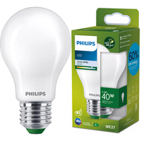 LED žárovka E27 A60 2.3W = 40W 485lm 4000K Neutrální bila Filament Milky PHILIPS Ultra Efficient