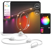 Venkovní zahradní girlanda 18 m IP65 32LED RGB SMART Smart Bluetooth ZigBee Bílá a barevná Ambiance Festavia Philips HUE