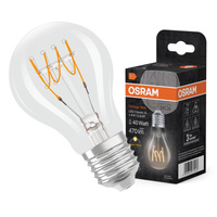 Dekorativní LED žárovka A60 E27 4,8W = 40W 470lm 2700K Warm 320° Filament Dimmable Vintage 1906 Osram