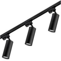 Osvětlovací lišta 1.5m + 3x reflektor lištový, GU10 Černá RITI LUMILED