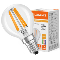 LED žárovka kulová E14 P45 4,2W = 40W 470lm 2700K teplá 320° CRI97 stmívatelná Ledvance