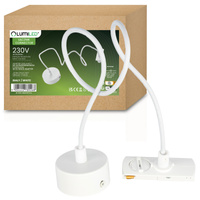 NAPÁJECÍ ADAPTÉR PRO PŘÍPOJNICI 1F BÍLÝ LUMILED