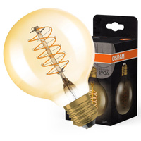 Dekorativní LED žárovka G80 E27 4,8W = 37W 420lm 2200K teplé 320° vlákno stmívatelné Vintage 1906 Osram