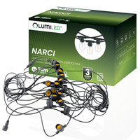 Venkovní řetěz 15m, 15x E27 NARCI LUMILED