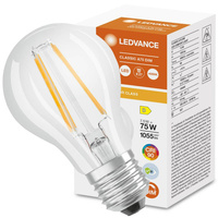LED žárovka E27 A60 7.5W = 75W 1055lm 4000K Neutrální bila 300° CRI90 Stmívatelné vlákno LEDVANCE Superior