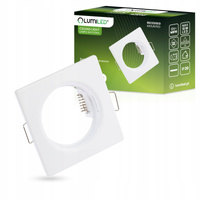 Halogenová Podhledové svítidlo GU10, MR16 Stálá Čtvercová Bílý Plech PAVO LUMILED