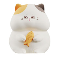 LED dobíjecí dekorativní lampa 1W 59lm 3000K RGBW bílá stmívatelná Gatto Sanico Goldlux