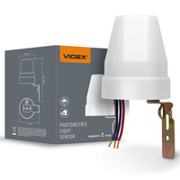 Venkovní fotometrické soumrakové čidlo 10A bílé IP44 VL-SN02 Videx
