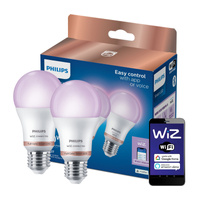 2x LED žárovka E27 A60 8,5W = 60W 2200-6500K + RGB SMART WiFi Philips WiZ