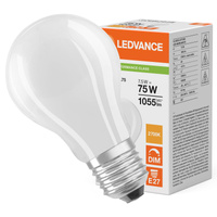 LED žárovka A60 E27 7,5W = 75W 1055lm 2700K Teplá bílá FILAMENTNÍ STMÍVATELNÁ LEDVANCE