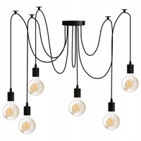 6x E27 Závěsná stropní lampa, Pavouk ARANE LUMILED