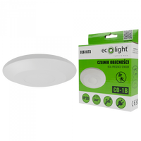 Senzor pohybu a soumraku PIR Povrchová montáž Stropní bílý 3m 360° CO Ecolight