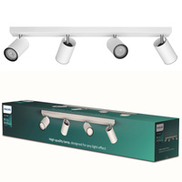 KOSIPO stropní svítidlo Reflektor 4x GU10 bílý Pohyblivý PHILIPS