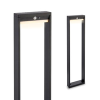 LED solární zahradní lampa Stojící dekorativní tyč Senzor pohybu a soumraku IP54 4000K