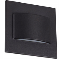 Schodišťové světlo LED 1,5W 30lm 3000K teplá bílá Square Black Erinus Kanlux