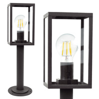 Malmo stojící zahradní lampa pro LED E27. vysoká 48 cm grafitová - GOLDLUX (Polux)