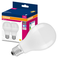 2x LED žárovka A68 E27 19W = 150W 2542lm 4000K Neutral 200° VALUE CLASSIC Osram