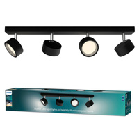 LED reflektorová stropní lampa 22W 2200lm 2700K Black Brother Philips