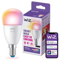 LED žárovka E14 Ball P45 4,9W = 40W 470lm 2200-6500K RGB + TW Smart SMART WiFi Bluetooth App WiZ