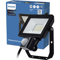 Reflektor LED 20W 1800lm 3000K IP65 černý s pohybovým a soumrakovým senzorem ProjectLine Floodlight PHILIPS